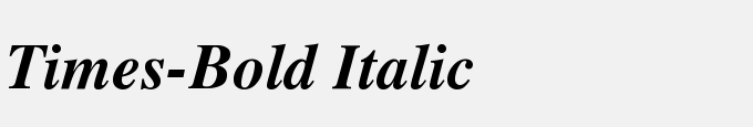Times-Bold Italic